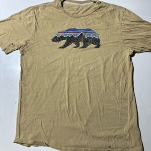 Patagonia Tan Bear Graphic T-Shirt
